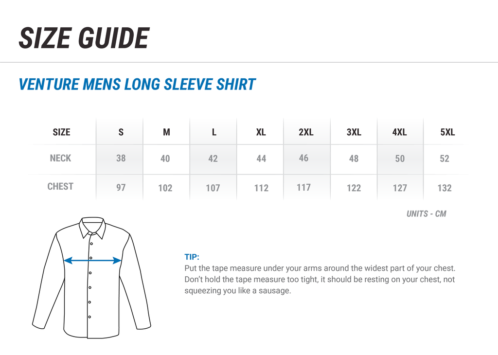 Aquaheat - Venture Mens Long Sleeve Shirt