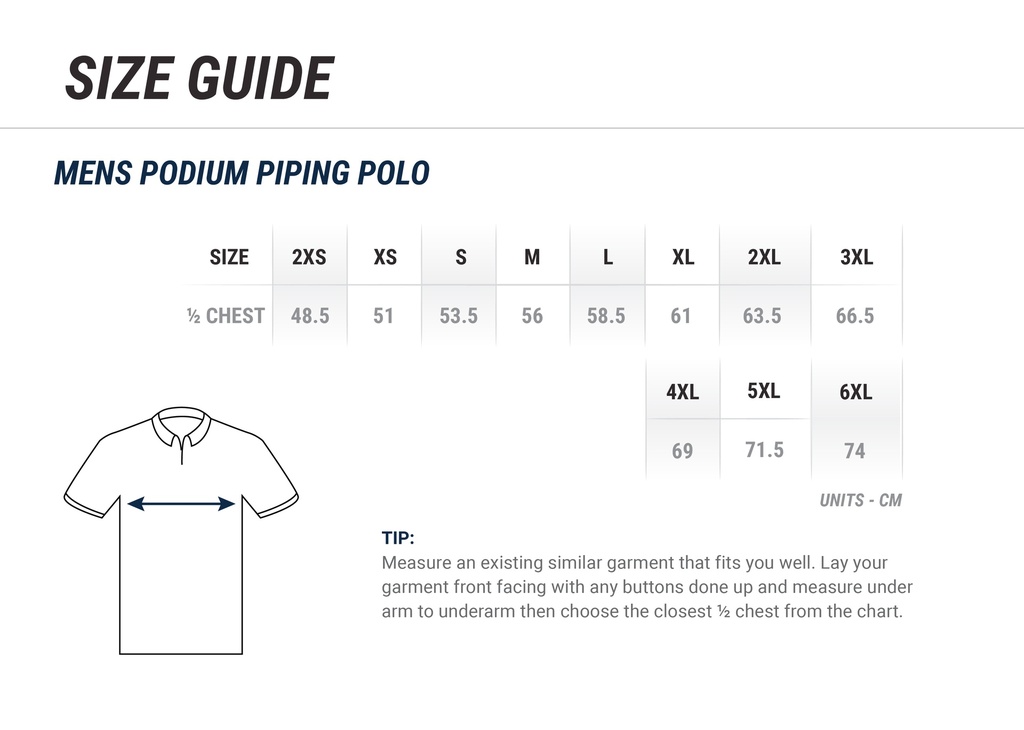 HEG-Mens Podium Piping Polo