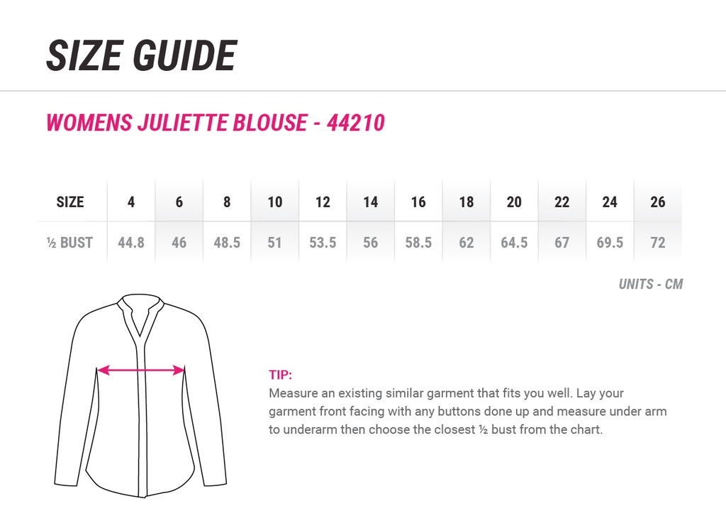 HEG - Womens Juliette Plain Blouse - 44210