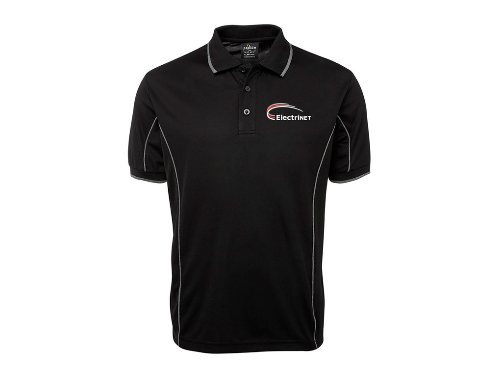 ElectriNET - Men's Podium Piping Polo